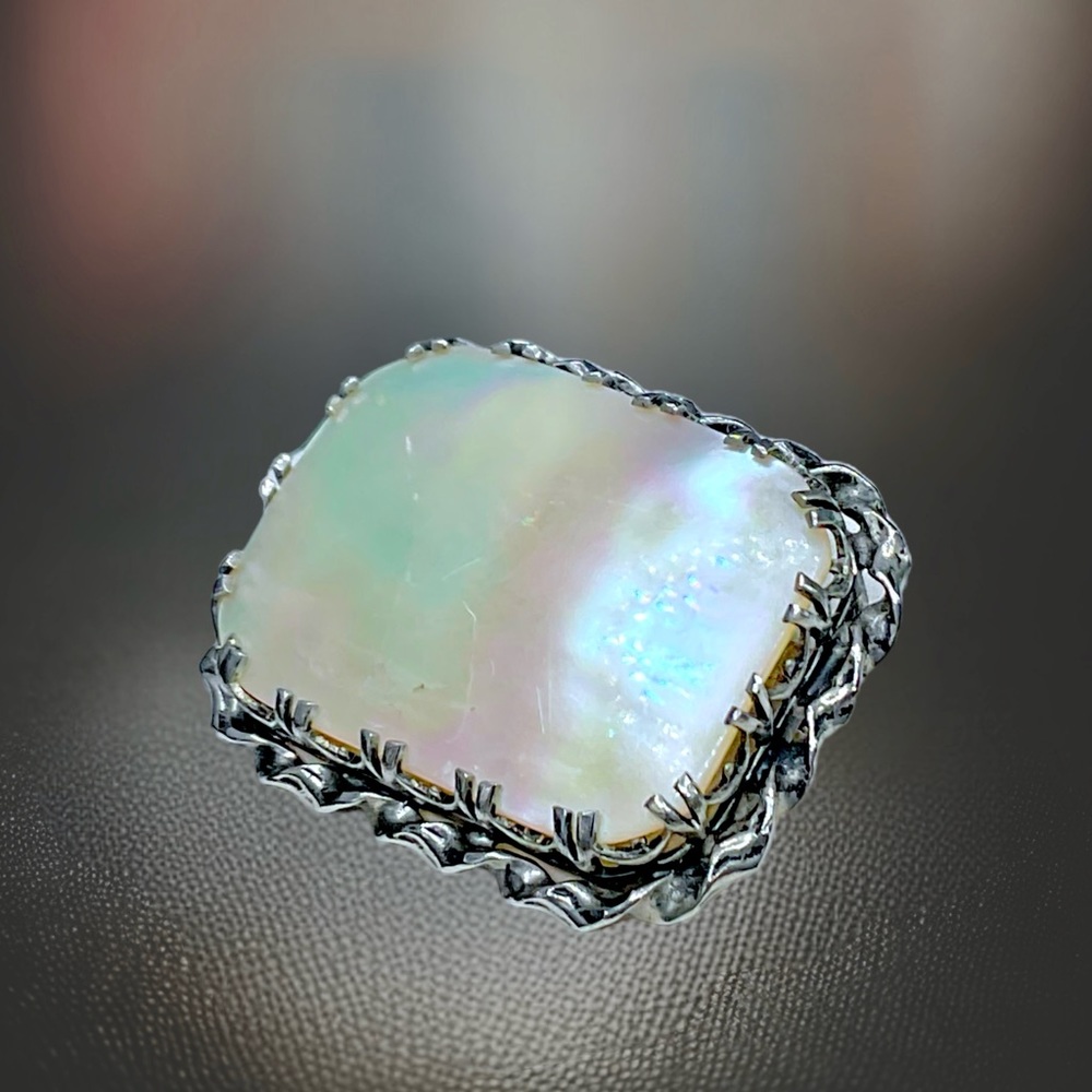 🌺Vintage Art Nouveau MOP Brooch - Picture 7 of 10